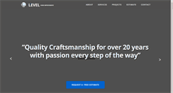 Desktop Screenshot of levelhomeimprovements.com